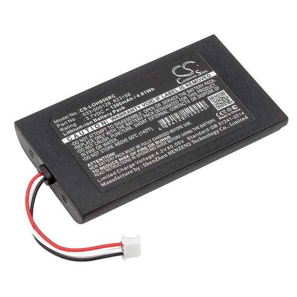 Battery for Remote control battery 533-000128, 623158 for Logitech, 3.7V, 1300mAh