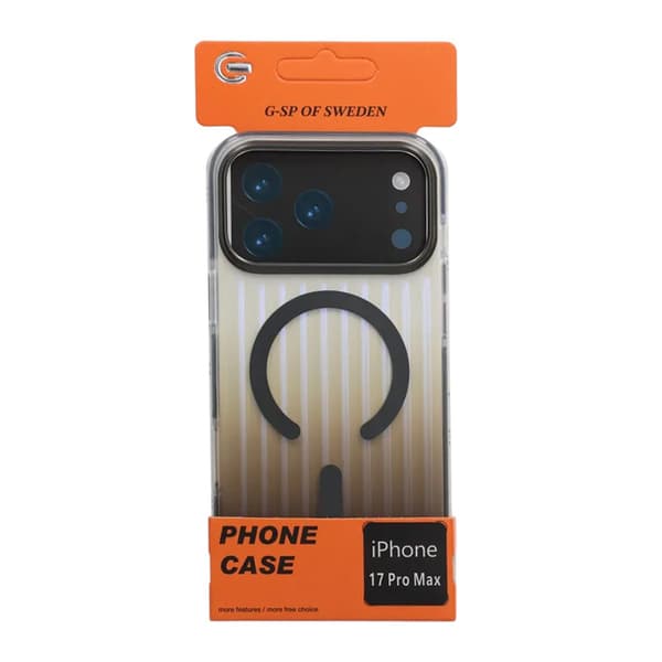 Corrugated MagSafe Mobile Case for iPhone 17 Pro Max - Gray