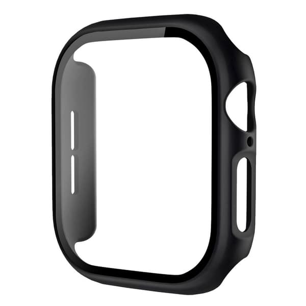 Apple Watch Series 11/10 46mm Case with Screen Protector Tempered Glass – Black