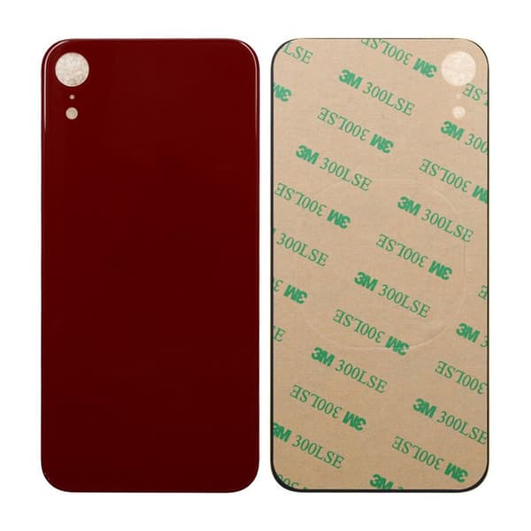 iPhone XR Back Glass with Adhesive Tape - Red