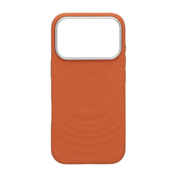 Mobilskal Silikon med Magsafe för iPhone 17 Pro Max - Orange