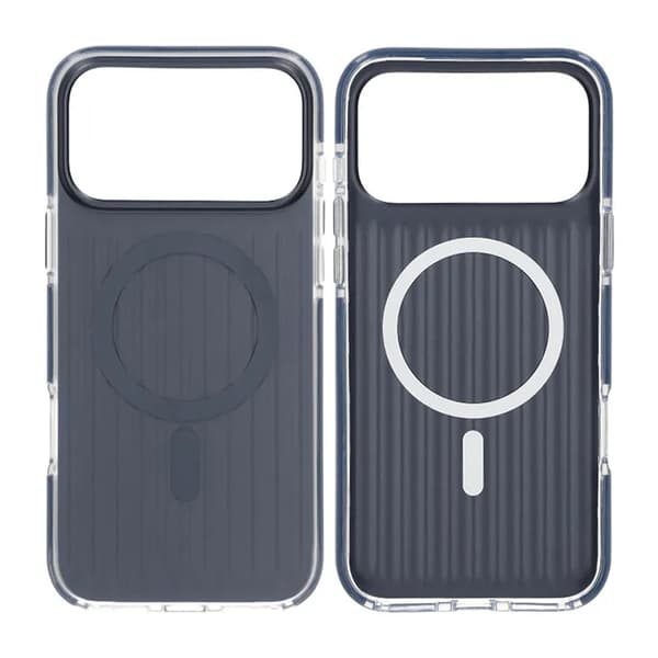 Corrugated Magsafe Mobile Case for iPhone 17 Pro Max - Dark Blue