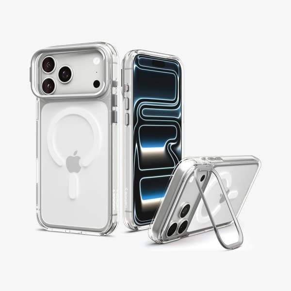 Spigen iPhone 18 Pro/17 Pro Ultra Hybrid Optic S MagFit Case - Silver
