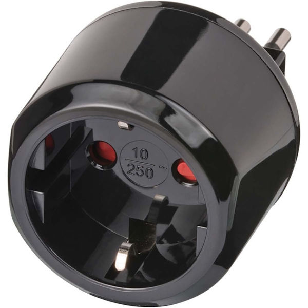 Travling adapter Euro-socket and Italy-socket - Black