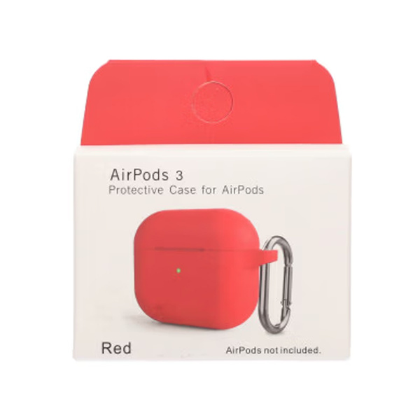 airpods3 silicone case red