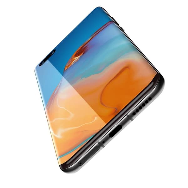 Baseus Heltäckande Curved Skärmskydd för Huawei P40 Pro (2-pack) - Svart Svart