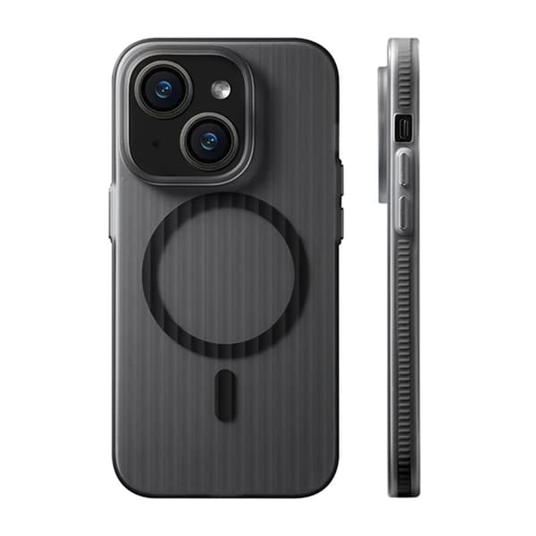Corrugated Anti-Slip Case for iPhone 14 and 13 - Non-Slip - Black