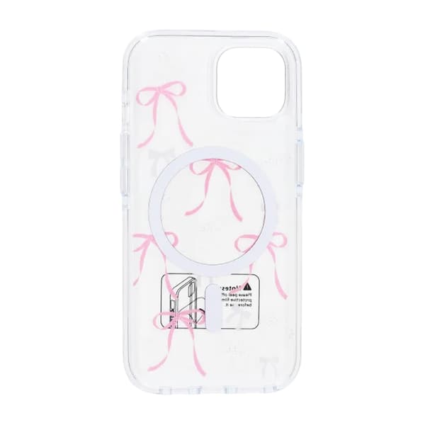 Mobilskal Magsafe till iPhone 15 - Transparent med rosett