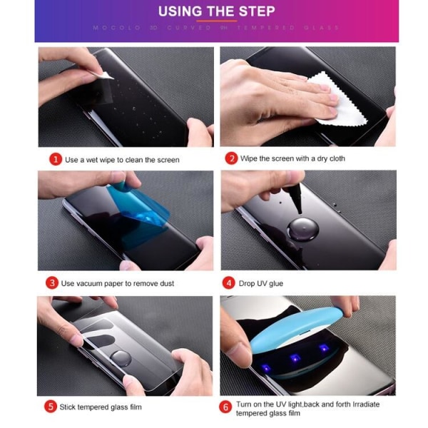 Samsung Galaxy Note 20 MOCOLO UV Skärmskydd i 3D Härdat Glas