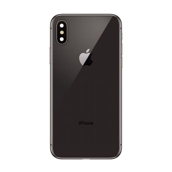 iPhone X Komplett Baksida Med Alla Flex Kablar samt tejp - Original Svart