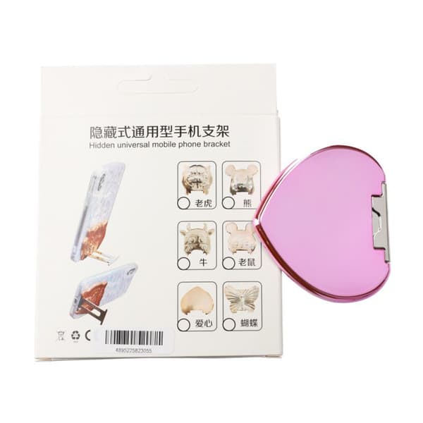 Universal Mobile Phone Stand - Pink Heart