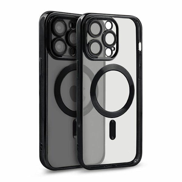 Luxury Phone Case with Magsafe iPhone 15 Pro - Black