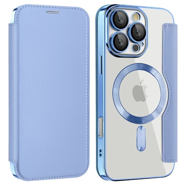 iPhone 16 Pro Cover with card slots - Light Blue