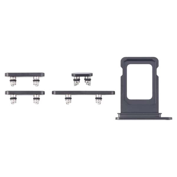 Buttons and SIM Card Holder for iPhone 16 Pro and 16 Pro Max - Black