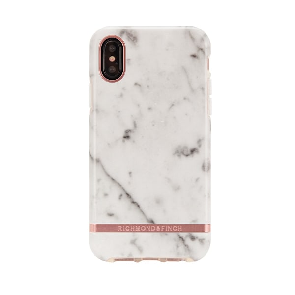 Richmond & Finch Skal Vit Marmor Rosé - iPhone XR
