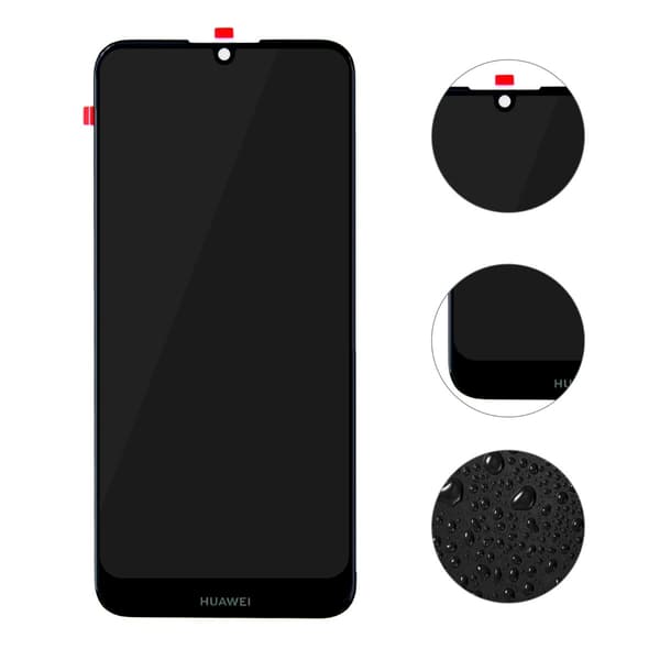 Huawei Y6 2019 Skärm/Display OEM - Svart