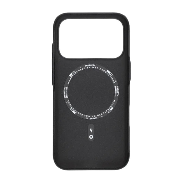 Corrugated Rock Sand Magnetic Case - iPhone 17 Pro Max Black