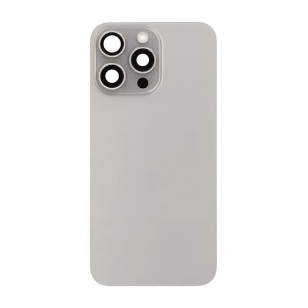 iPhone 15 Pro Max Back Glass Complete OEM - Natural Titanium