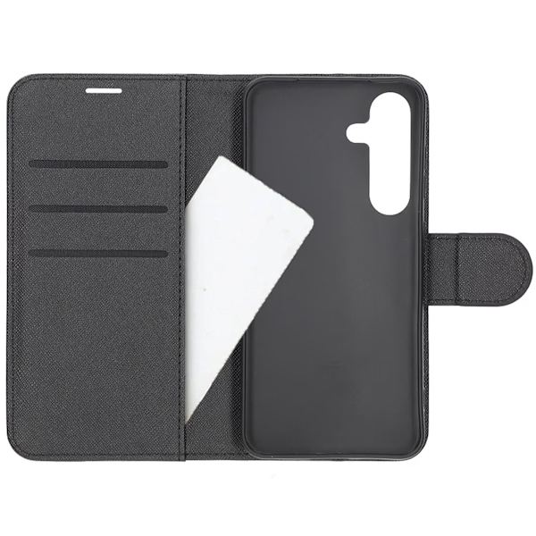 Samsung Galaxy S25 Wallet Case with Stand - Black