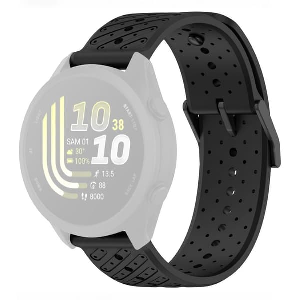 Garmin Forerunner 70/170/170 Music Silicone Watch Strap - Black