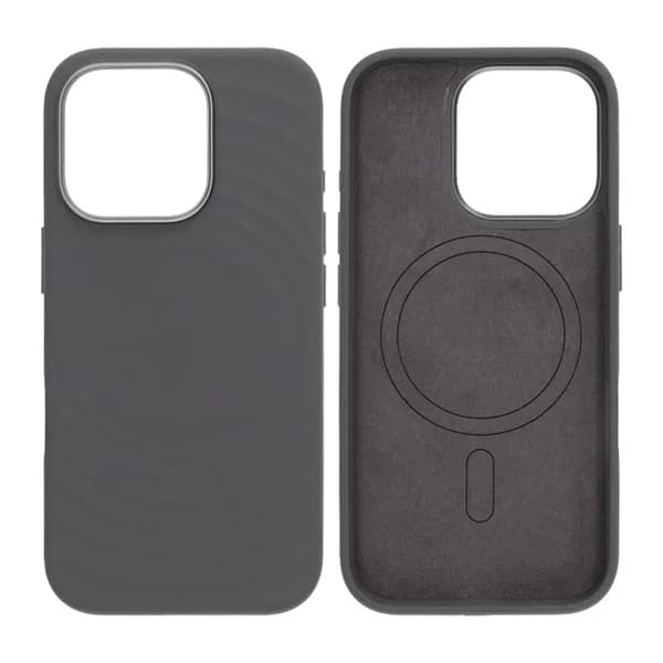 Silicone Mobile Case for iPhone 16 Pro - Gray with Camera Protection