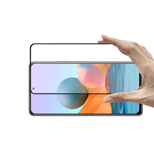 Skärmskydd Xiaomi Redmi Note 10S - 3D Härdat Glas Svart