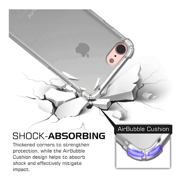 Stöttåligt Mobilskal iPhone 7/8/SE (2020/2022) - Svart