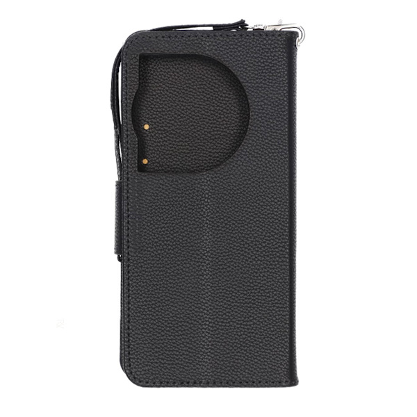 Flip Stand Leather Wallet Case For OnePlus 12 5G Black