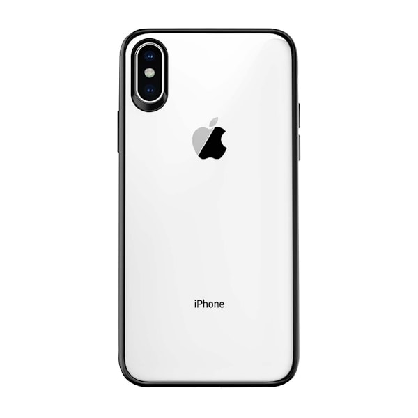 Stöttåligt Mobilskal iPhone XS Max - Svart/Transparent