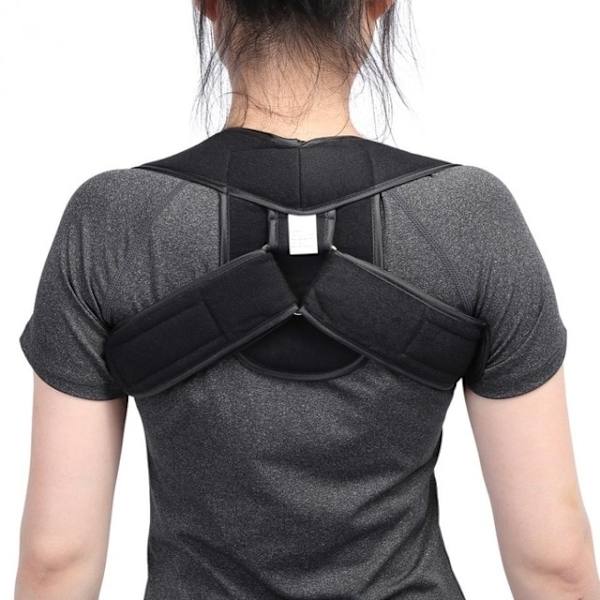 Upper Back Shoulder Support Belt, Size M - Black