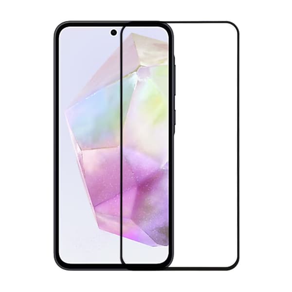 Samsung Galaxy A35 Full Cover Tempered Glass Screen Protector Black