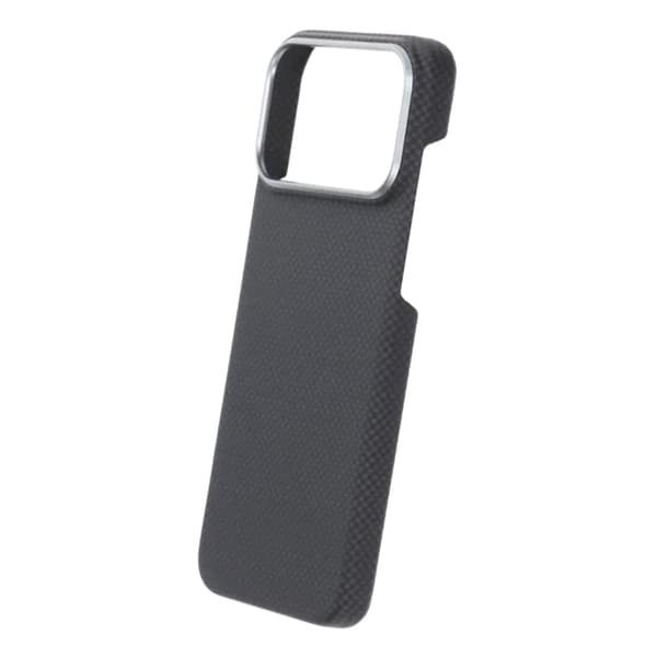 Kevlar Woven Magnetic Case - iPhone 17 Pro Max Black Plain Weave