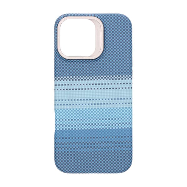 Magsafe Case and Stand for iPhone 16 Pro Max - Striped Blue