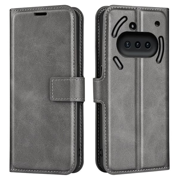 Nothing Phone (3a) Wallet Cover with Stand - Grey
