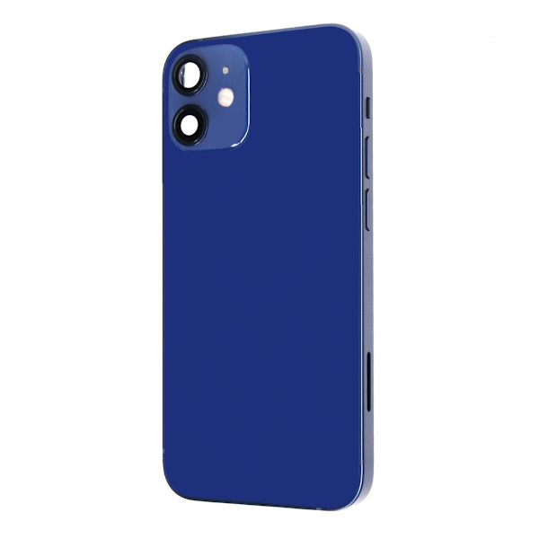 iPhone 12 Mini Baksida med Komplett Ram - Blå