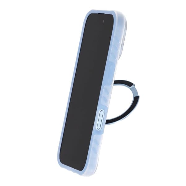 Armor Matte Frosted Magnetic Case with 360° Rotatable Kickstand - iPhone 17 Blue