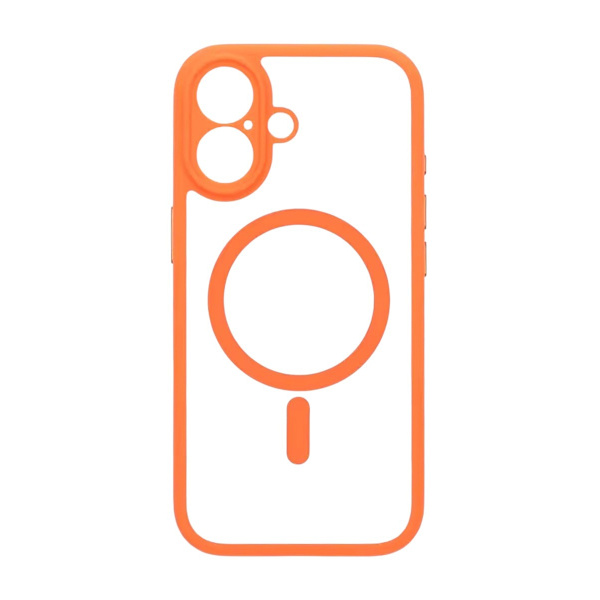 Case for iPhone 17 with MagSafe and Camera Protection with Orange