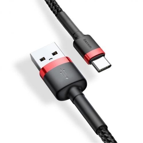 Baseus Cafule USB-C-kabel 3A 0,5 m - Svart Svart