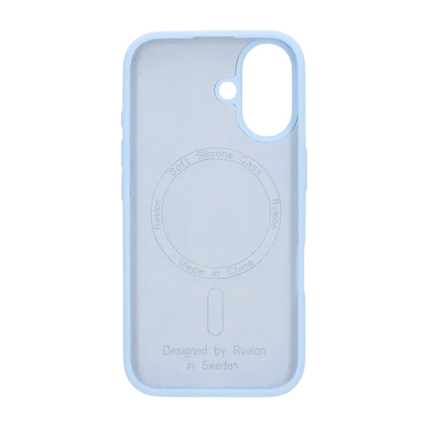 Rvelon Mobile Case Silicone MagSafe for iPhone 17 - Light Blue