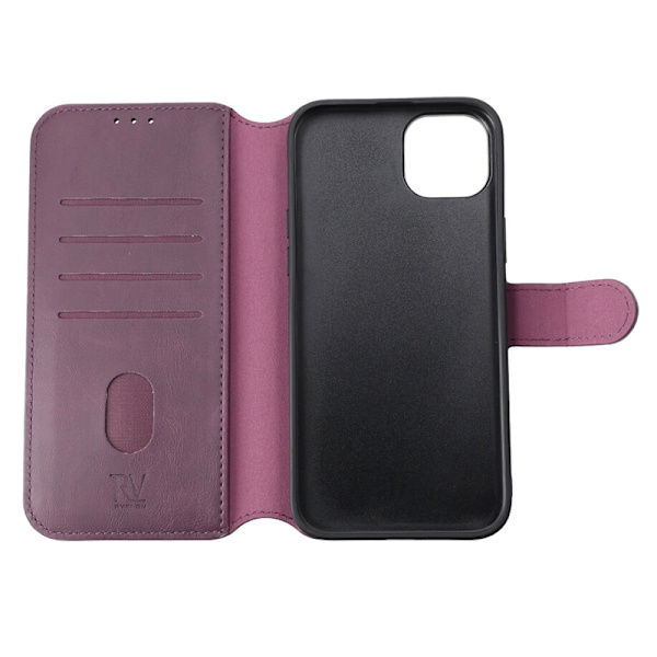 iPhone 15 Plus Plånboksfodral Magnet Rvelon - Lila