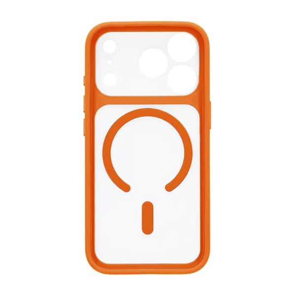Skal för iPhone 17 Pro med MagSafe & Kameraskydd med Orange
