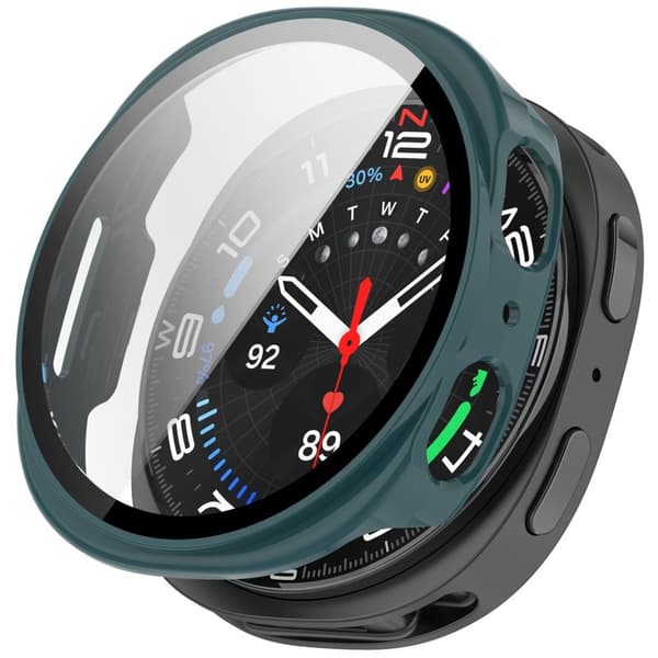 Samsung Galaxy Watch9 40mm Watch Case with Glass Screen Protector - Green