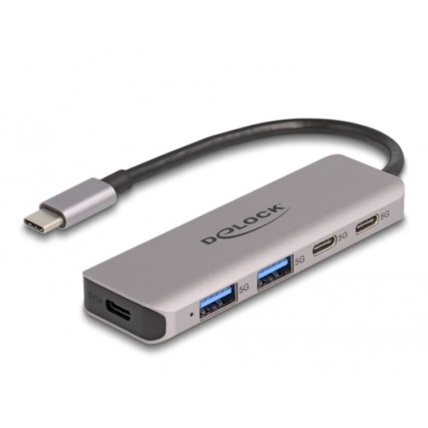 Delock USB-C Hub 3x USB-C/2x USB-A, 5 Gbps