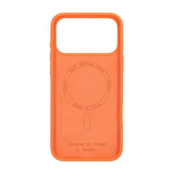 iPhone 17 Pro Case - Silicone With Magsafe Rvelon Cosmic Orange