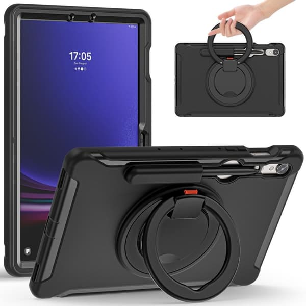 Samsung Galaxy Tab S9 FE / S10 FE etc. Case with pen compartment - Black