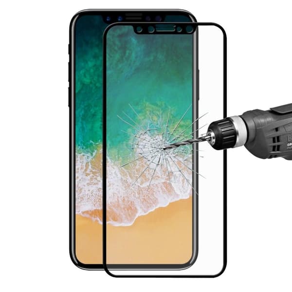 HAT PRINCE skärmskydd för iPhone X/XS Full Coverage - Svart Svart