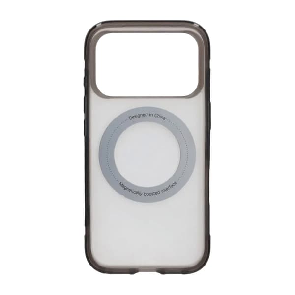 360-degree Rotating Stand Matte Magnetic Shockproof Airbag  Case  For iPhone 17 Pro /18 Pro Black