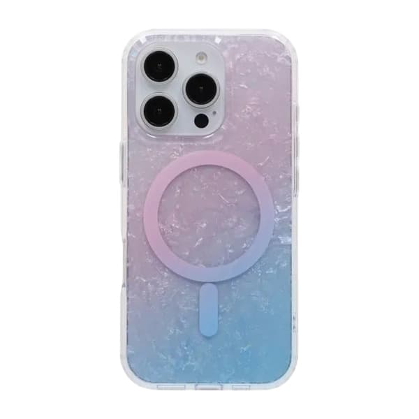 Skimrande MagSafe Mobilskal för iPhone 16 Pro Max - Rosa