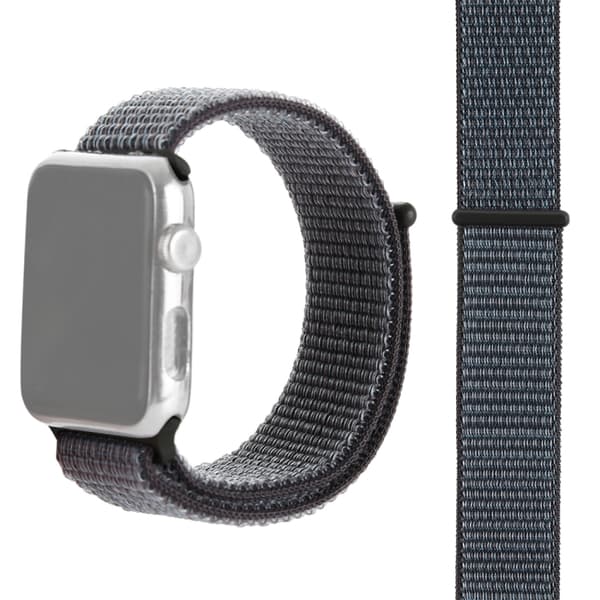 Apple Watch 42/44/46/49mm Nylon Velcro Watch Strap - Gray