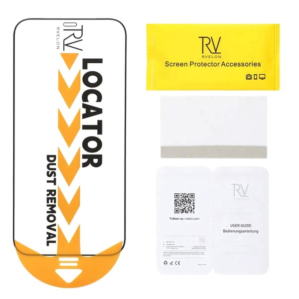 Screen Protector iPhone 12/12 Pro - 2.5D High Aluminum Tempered Glass RV- Bulk with frame -20 pcs